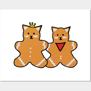 Gingerbread Merthur Cats Posters and Art